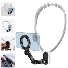 Magnetic Neck Phone Holder Vlog/POV Selfie Mount Hands-Free for iPhone Samsung