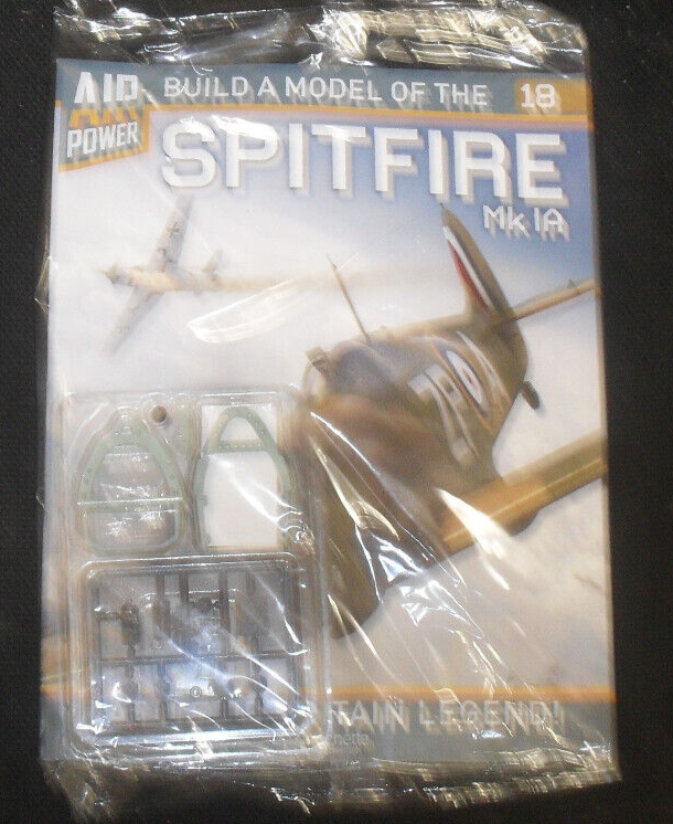 1/18 HACHETTE issue 18 BUILD A MODEL OF THE SPITFIRE MK 1A PLANE