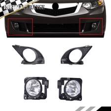 Front Bumper Driving Fog Lights Lamps Pair For Acura Tsx 2009-2010 Lhrh Side Front Bumper Driving Fog Lights Lamps Pair For Acura Tsx 2009-2010 Lhrh Side