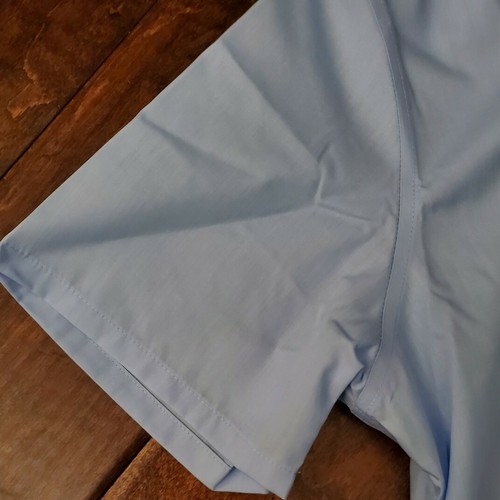 Lands' End Uniform Girls' Short Sleeve Woven Stretch Blouse-Lt. Blue-CHOOSE SIZE - Picture 3 of 7
