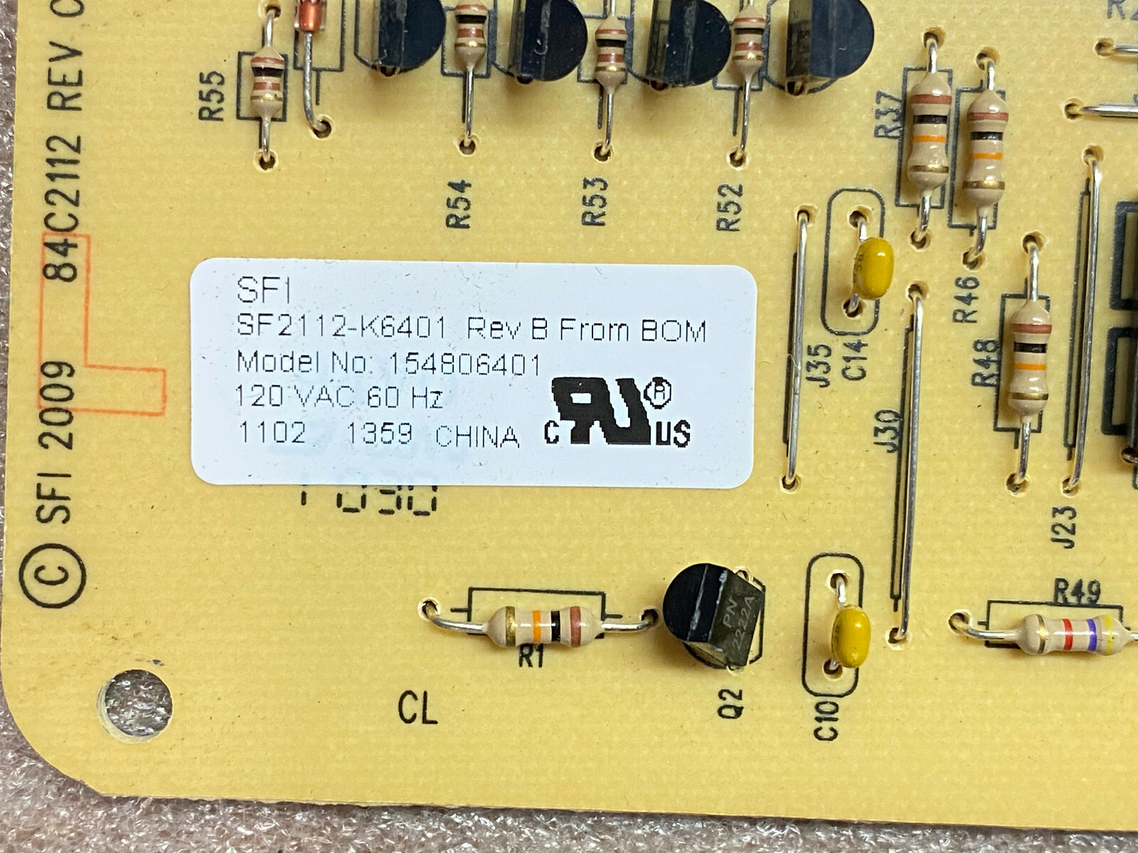 Frigidaire Dishwasher Electronic Control Board 154806401 eBay