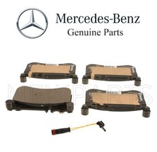 For Mercedes W218 CLS550 W212 E550 Front Disc Brake Pads w/ Sensor Genuine