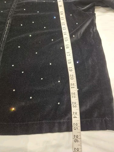Quacker Factory Velvet &diamanté Full Zip Jacket Uk Large Autumn, Winter... - Picture 7 of 8