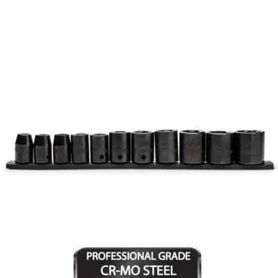 #ad Husky 1 2 in. Drive Standard SAE 6 Point Impact Socket Set 11 Piece $29.99