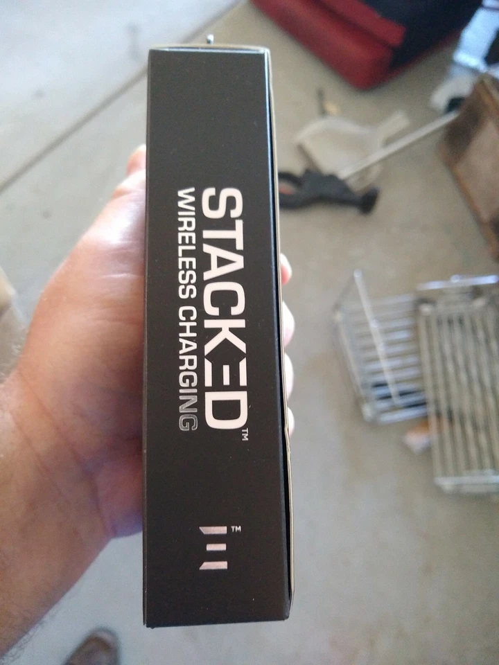 Stacked Wireless Charging Power Pack, Black NEW - Image 3 of 3