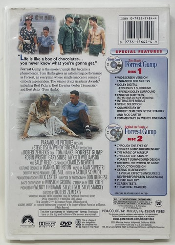 Forrest Gump Collection Special Edition DVD Tom Hanks Robin Wright Gary Sinse - Imagen 4 de 4