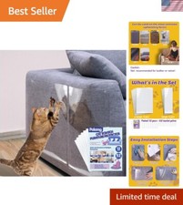 Durable Anti-Cat Scratch Tape - 12-Pack Heavy-Duty with 52 Twist Pins Included