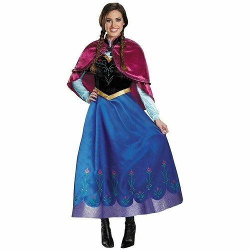 Anna Frozen Erwachsene Lady Party Kleid Cosplay Kostüm Girl Book Week Snow Queen - Bild 5 von 11