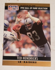 1990 NFL Pro Set #26 Ted Hendricks HOF/LB Los Angeles Raiders**40% OFF 2 or MORE