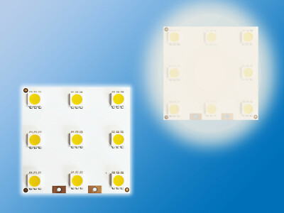 LED Platine Top9 Quad | Neutral Weiß 4000K | Leuchtmittel | 12VDC | 0,14A |1,68W
