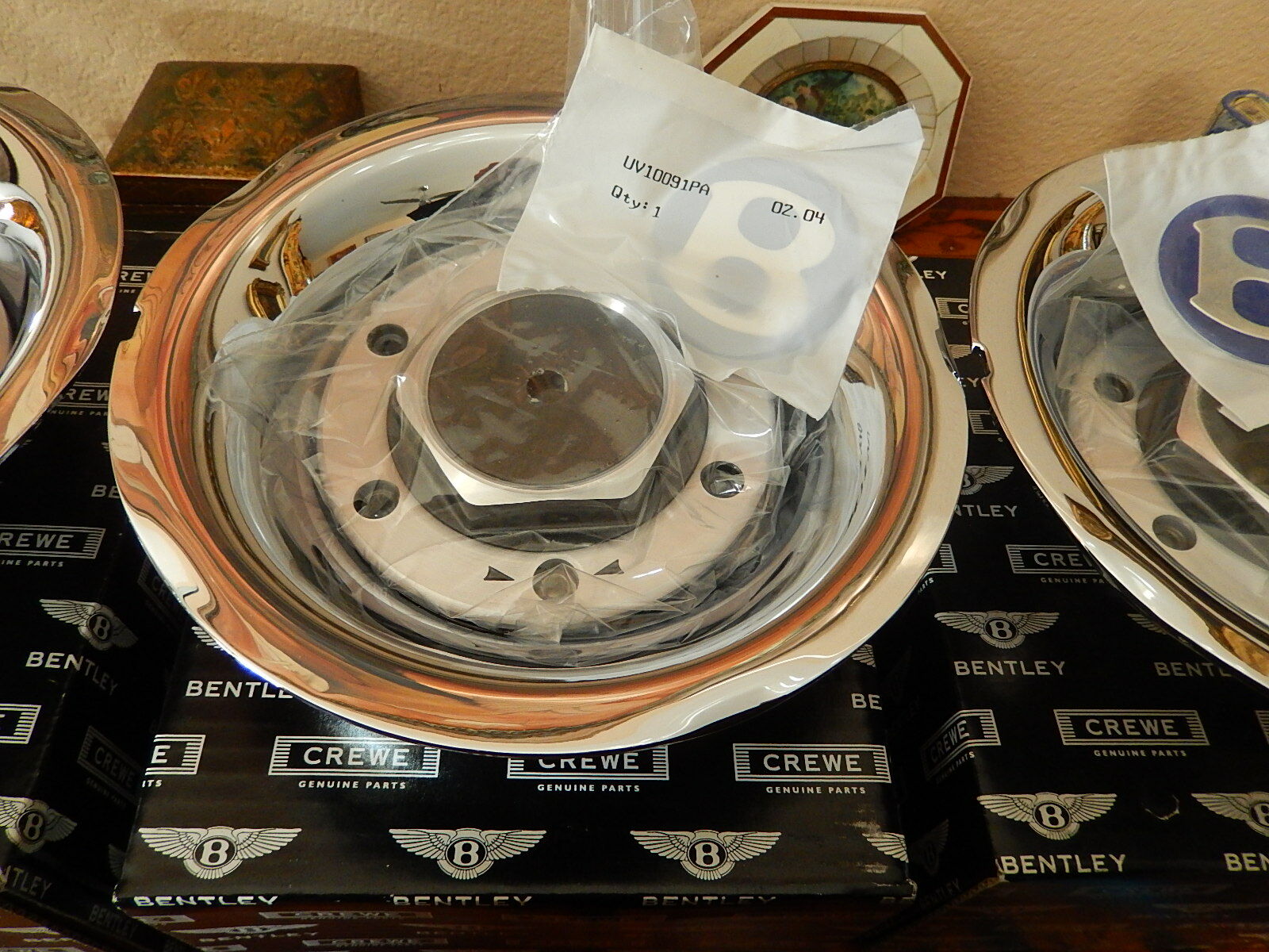 Bentley AZURE Wheel Hub Cap Mulliner Azure  4x fit 9.5"x 18" Wheels NEW NLA