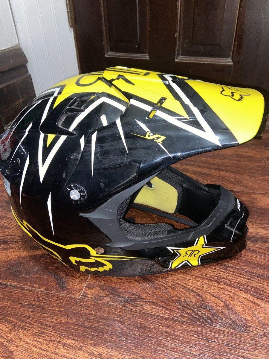 RockStar Energy Drink Fox Motocross MX Helmet Size L Without