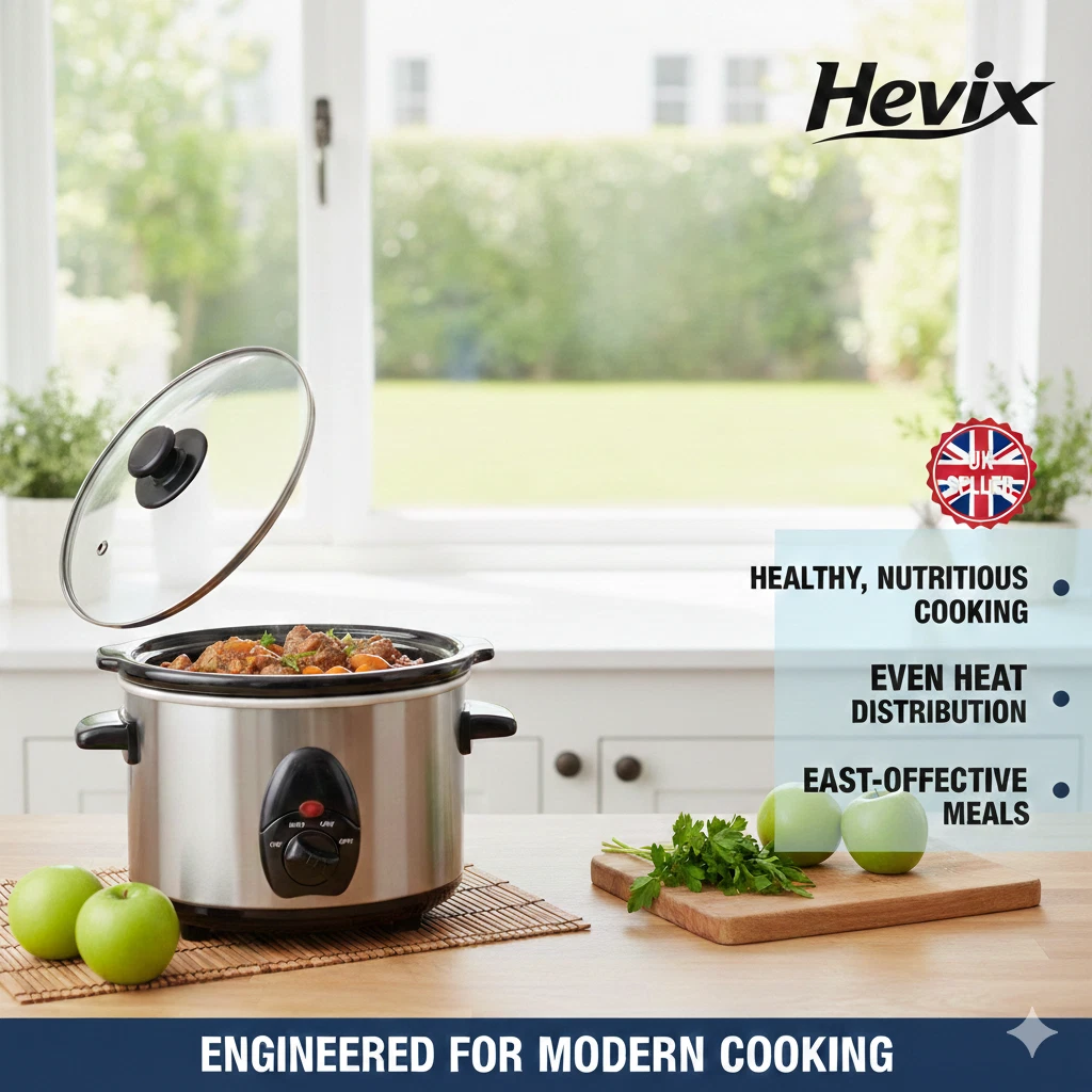 1.5L Slow Cooker 120W Compact Electric Cooker Pot Small Family Size
Opens in a new window or tab