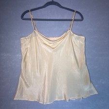 NWT Vtg Victorias Secret Angel silk camisole - butter yellow tank top size L
