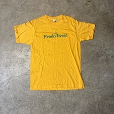 Vtg 1980s Lord of the Rings FRODO STILL LIVES TShirt Promo Book RARE medium/LAR