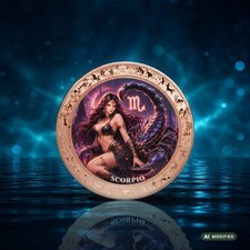 Sternzeichen Skorpion &ndash; Kupfermedaille 1 oz, Feinheit 999