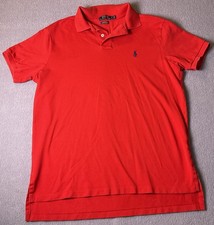 Mens Polo Ralph Lauren custom slim fit stretch mesh short sleeve polo SZ L