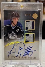 LUC ROBITAILLE 2011-12 Upper Deck Ultimate Collection Patch / Auto GOLD 04/10