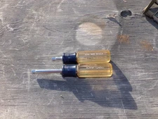 Vintage Craftsman -V- Stubby & Regular 1/4” Drivers 43372 43351 FREE USA SHIP