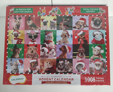 Christmas Advent Calendar Jigsaw Puzzle 1008 Pieces 24 Days Dogs Cats Animals