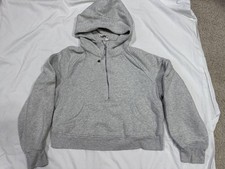 Lululemon Scuba Oversized Half-Zip Hoodie Heathered Grey Size XS/S