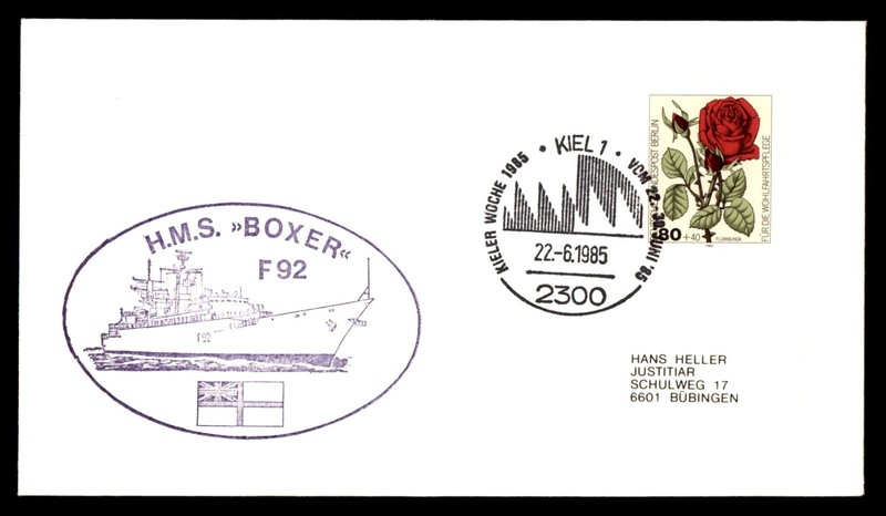 Mayfairstamps Germany 1985 Kiel HMS Boxer Cover cca_21339