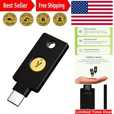 Multi-Account Security: YubiKey 5C NFC - USB-C/NFC Key for Hassle-Free Access