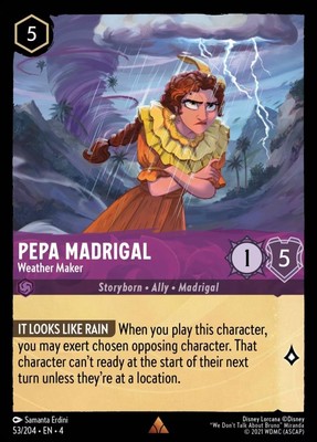 Pepa Madrigal - Weather Maker (053) Ursula's Return Disney Lorcana
