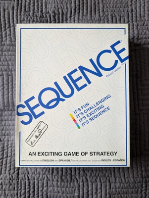 Sequenz Brettspiel 1995 Jax Ltd White Box Version vollständig sehr guter Zustand