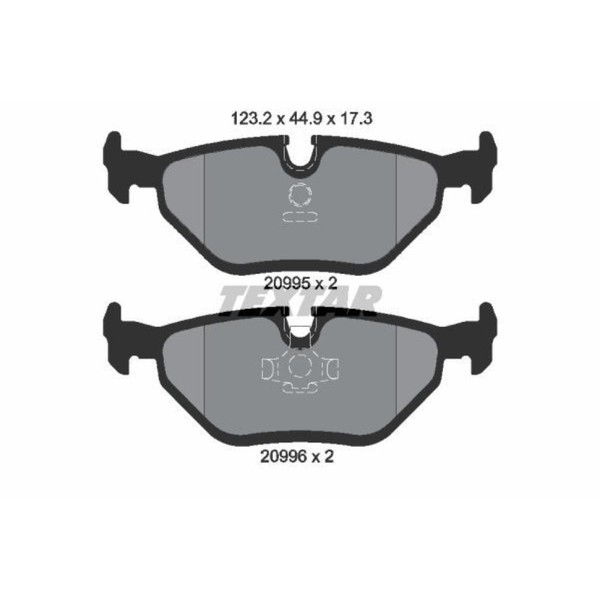 Textar BremsbeläGe Bremsbelegsatz Hinten FüR BMW 5Er Wiesmann MF3 Roadster-image