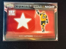 2021-22 Upper Deck Credentials Kris Letang #1S-5 1st Star Of The Night