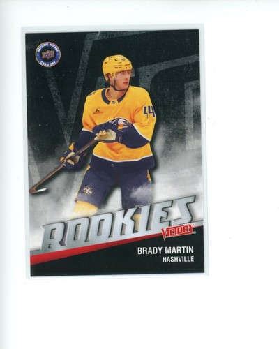 Brady Martin #V-16 2026 Upper Deck National Hockey Card Day UD Victory Black Rookie card