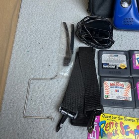 Rare Blue Sega GameGear with Games & Accessories