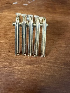 Gold plated Oettinger 5 String Banjo Tailpiece