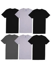 Fruit of the Loom Mens Eversoft Cotton Short Sleeve Pocket T-Shirts, Breathab...