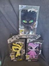 MIRACULOUS LADYBUG 10" DELUXE KWAMI PLUSH SET OF 3- NOOROO, PLAGG AND POLLEN NIB