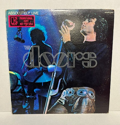 WLP - The Doors Absolutely Live''  White Label Promo LP- Radio Station Copy - NM