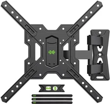 Full Motion TV Wall Mount for 26-55" TVs VESA 400x400mm 77lbs Capacity