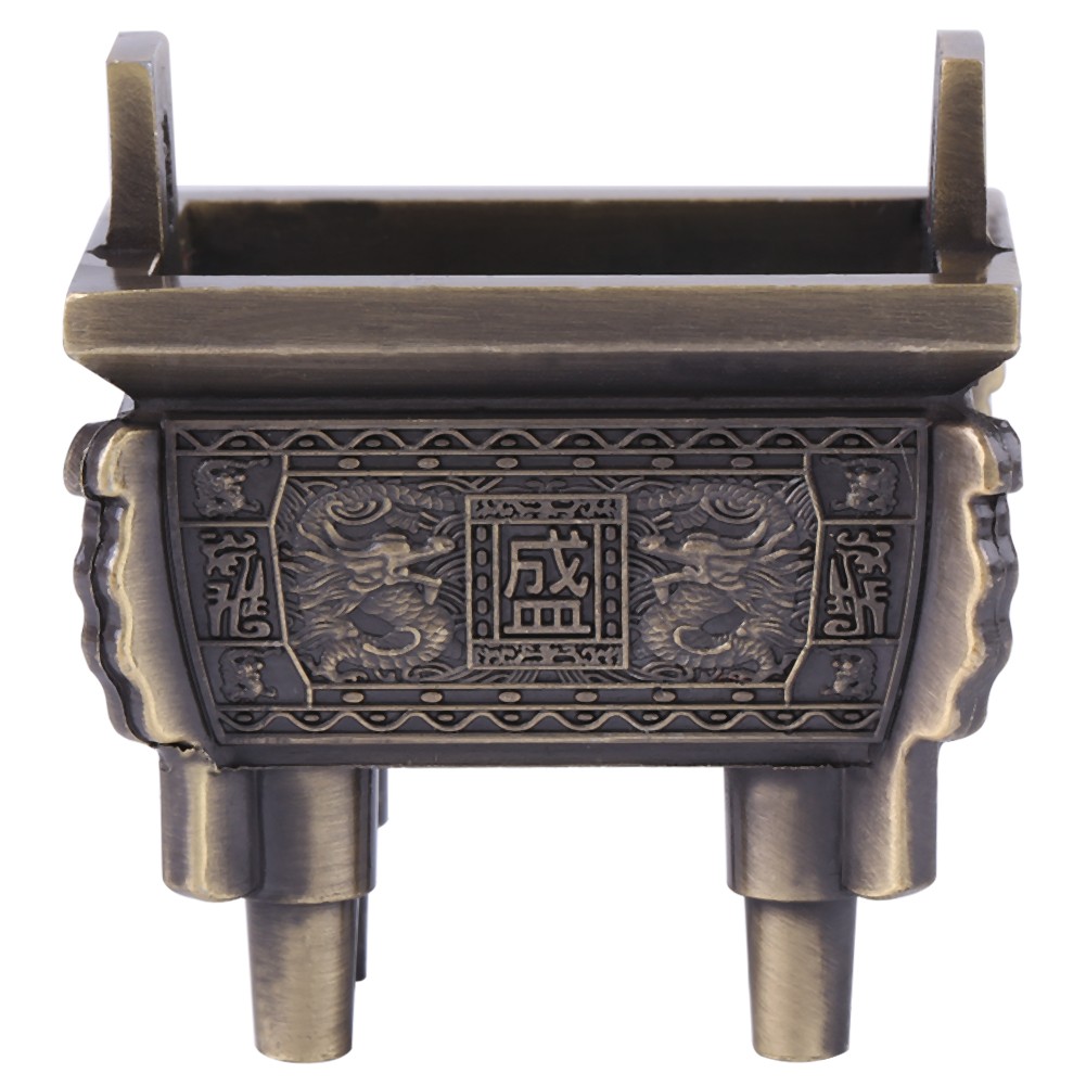 Multi Function Incense Stick Burner Holder Censer For Home Office Hotel(Bronze)