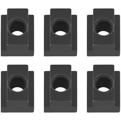 6 Stück T-Nutenmuttern, T-Gleitmutternblöcke ideal für Werkzeugmaschinen Werkbänke (M10)