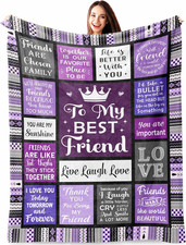 Best Friend Birthday Gifts for Women, Best Friend Blanket 60"X50", Gifts for Bes