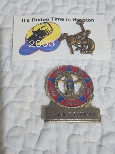 Houston Livestock Show & Rodeo 2 Pin Set 2003 And 2011