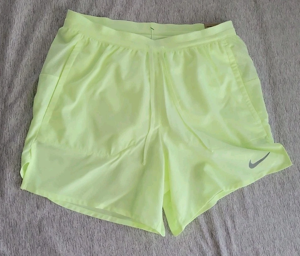 Nike Mens Stride Running Shorts 5” Small Barely Volt DF Lined DM4755-701 NWT
Opens in a new window o