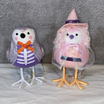 Hyde & Eek Featherly Friends Bonita Glitzy Halloween Birds Pair 2023 New