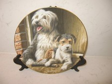 BEST OF FRIENDS  DOG   PLATE   - COMING HOME    -  COALPORT