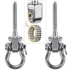 Heavy Duty Swing Hangers with Bearings - Set of 2 Stainless Steel 304 Screw B