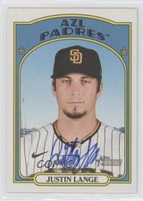 2021 Topps Heritage Minor League Edition Real One Justin Lange #ROA-JL Auto 0ey7