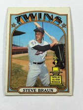 1972 Topps - Steve Braun #244 (RC) READ