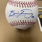 Brice Turang Signed Rawlings ROMLB Baseball JSA COA Milwaukee Brewers