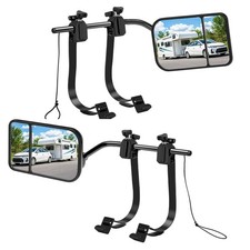 2x Universal Clip On Towing Mirror Adjustable For Trailer Safe Hauling Extension 2x Universal Clip On Towing Mirror Adjustable For Trailer Safe Hauling Extension